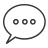 Icon of a message chat bubble.