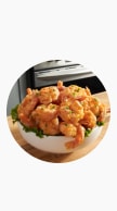 Icon of marinated and glazed fried shrimp.