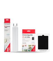 Icon of a Frigidaire air filter and a Frigidaire water filter bundle.