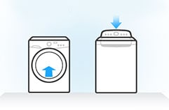 Icon of a washer and a dryer.
