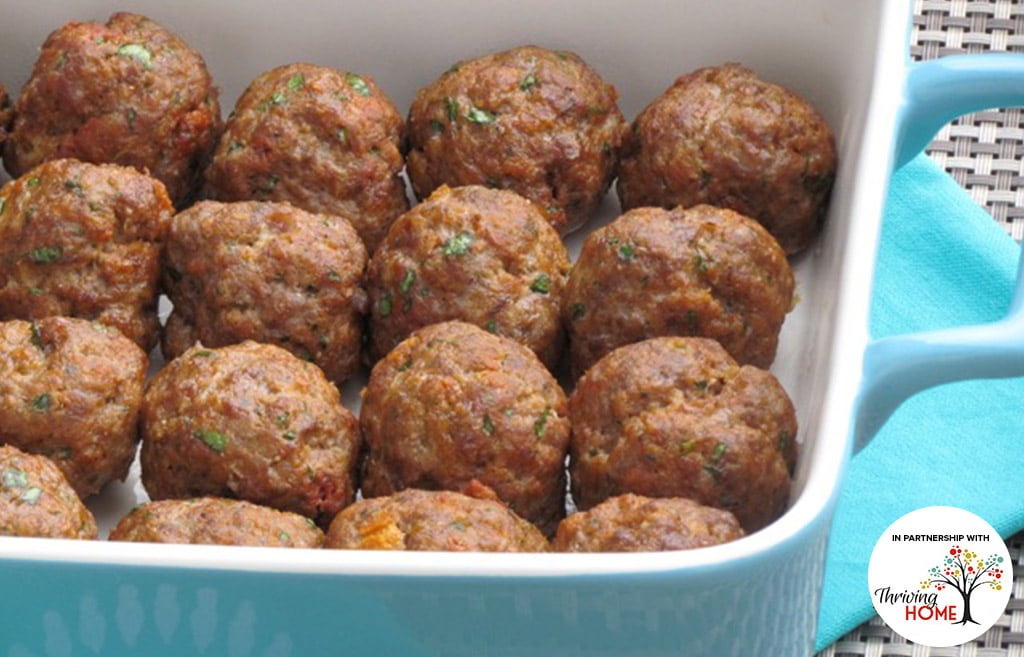 16 delicious ground beef meatballs with Italian seasoning.  Recipe calls for 10 ingredients, 20 cooking time, 10 minutes prep time, and 4 servings.